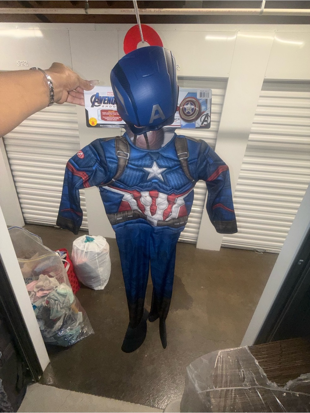 NWT - Marvel Captain America Blue Kids Costume with Helmet *Shield not included*
